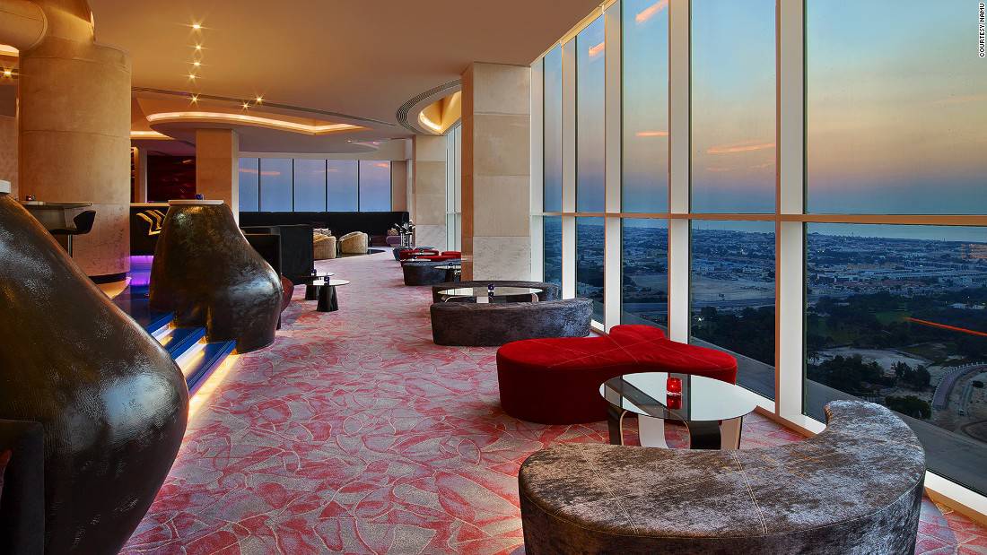 Namu: The vibe -- as one would expect from a W hotel -- is sexy and cool, with pulsing house beats and red accents.